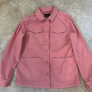 Sanctuary Anthropologie Brand Cotton Jacket in Beautiful Dusty Pink Color